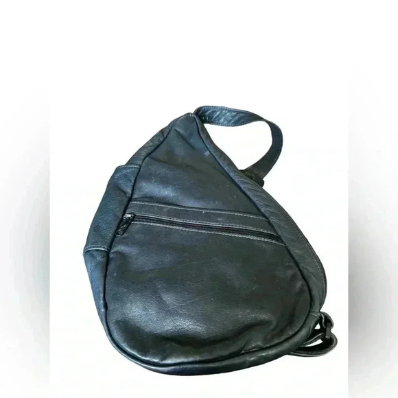 Ameribag Blue Leather Classic Healthy Back Bag Mono-Sling Backpack main image 13